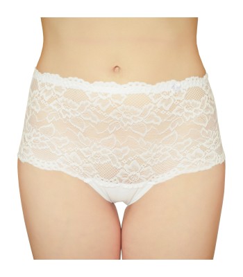 Lace Boxer Shorts White